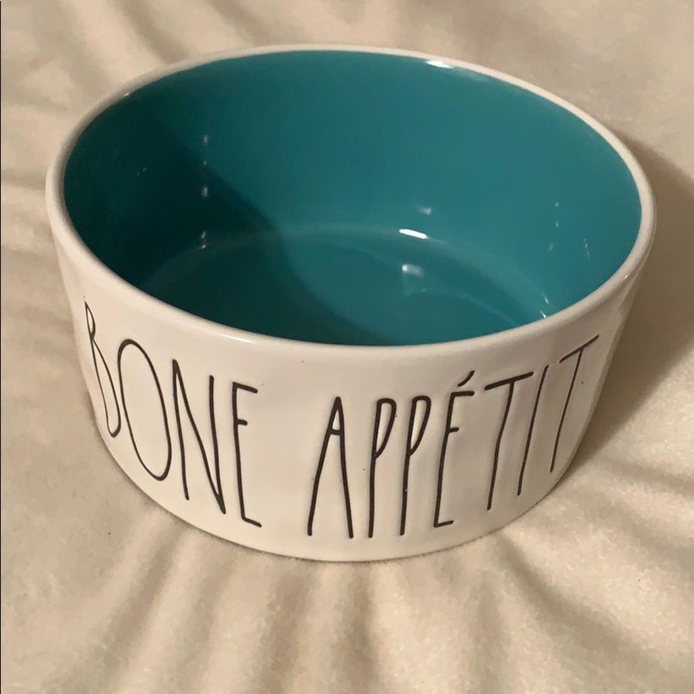 RAE DUNN “Bone Appetit” Dog Bow